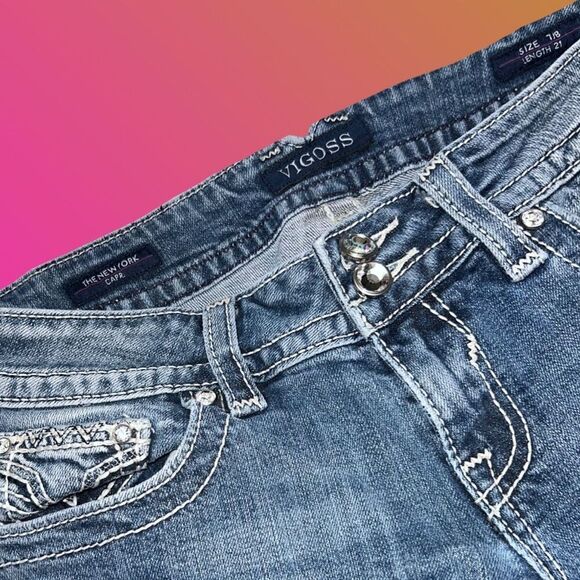 Vigoss The New York Denim Capris Size 7/8 Waist 32” #106 - Picture 4 of 6